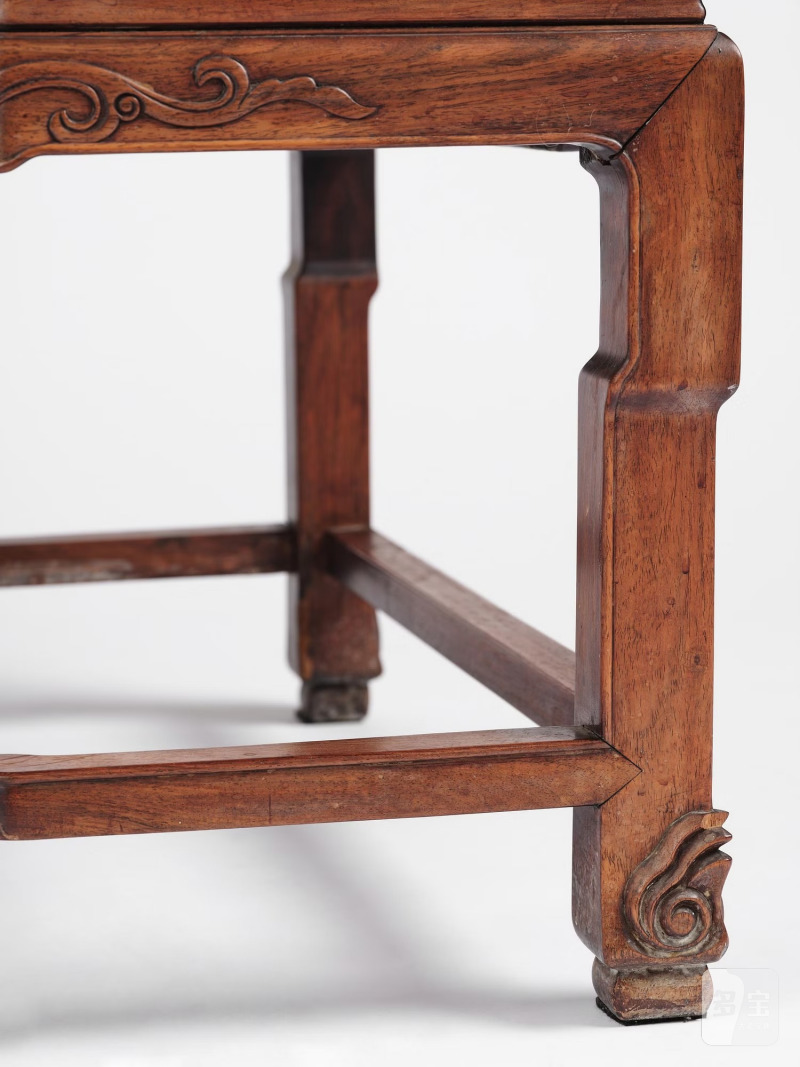 A Chinese hardwood throne chair/day bed, - 图21